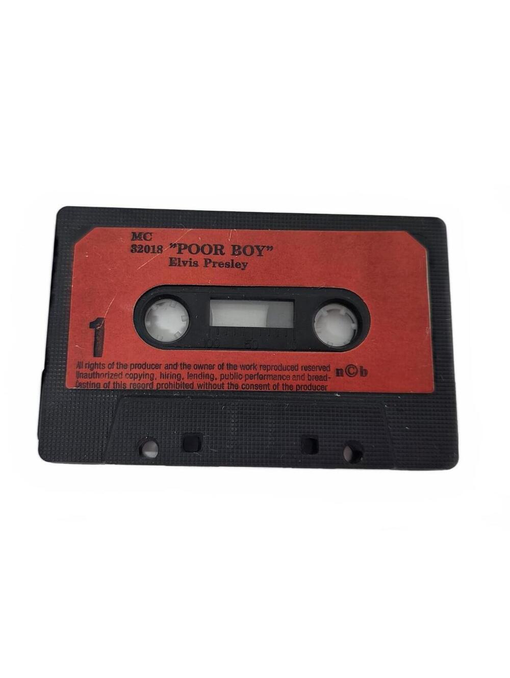Vintage 1984 Elvis Presley Poor Boy Audio Cassette Tape Rock